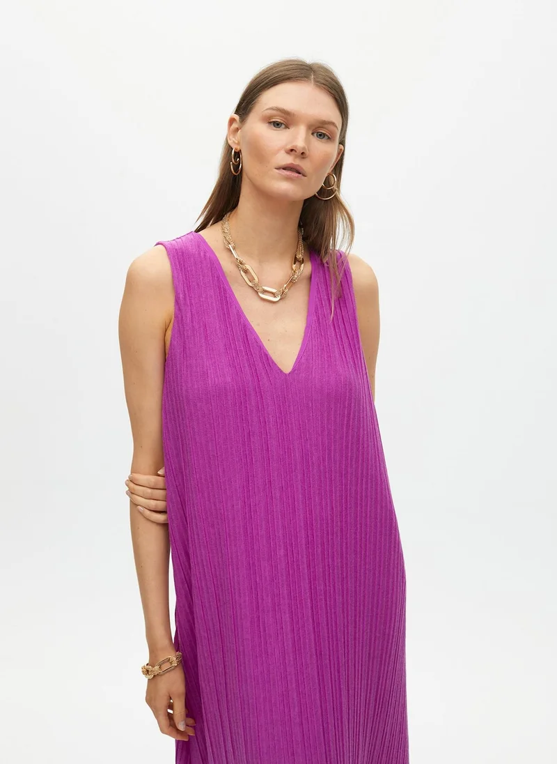 Lola Casademunt Pleated Strap Dress